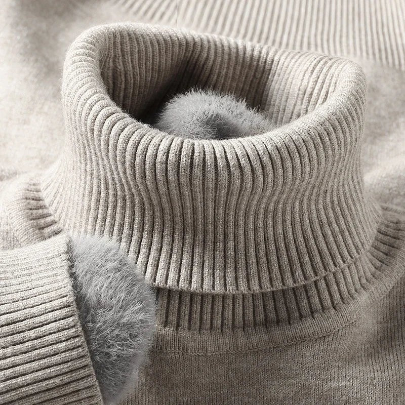 Lazaro Ribbed Knit Turtleneck Sweater