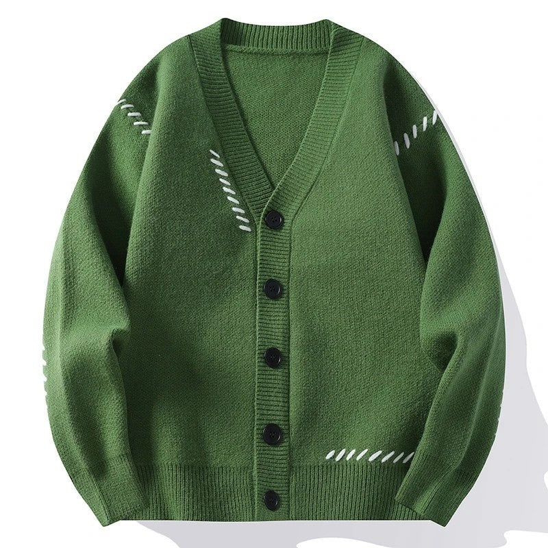 Lunsten Relaxed Stitch Detail Knit Cardigan