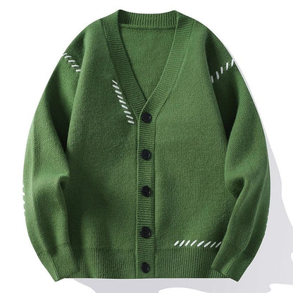 Lunsten Relaxed Stitch Detail Knit Cardigan