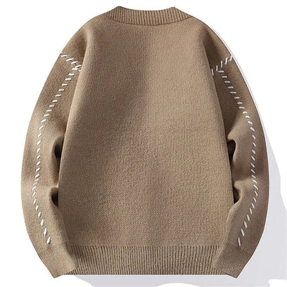 Lunsten Relaxed Stitch Detail Knit Cardigan