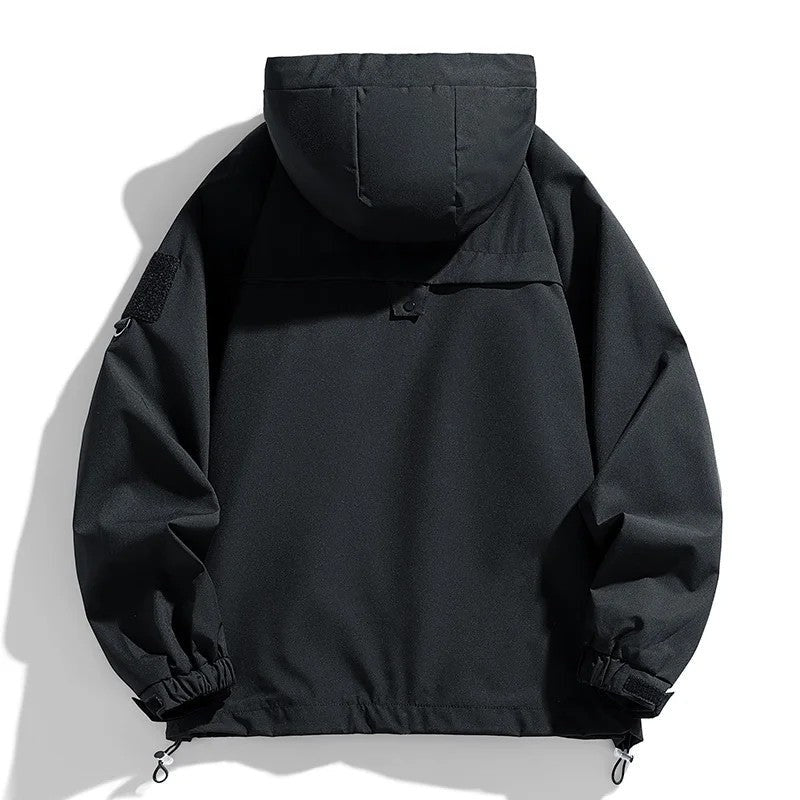 Lunvik Relaxed Hooded Windbreaker Jacket