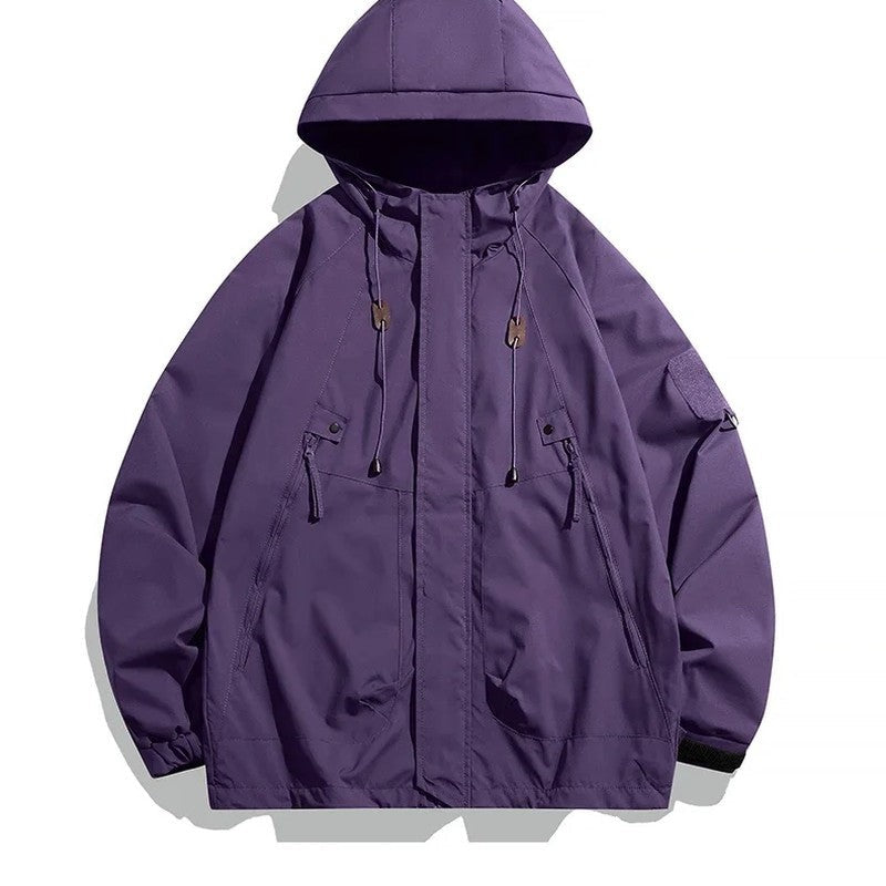 Lunvik Relaxed Hooded Windbreaker Jacket