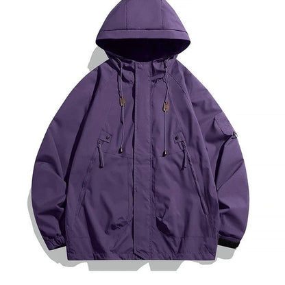 Lunvik Relaxed Hooded Windbreaker Jacket