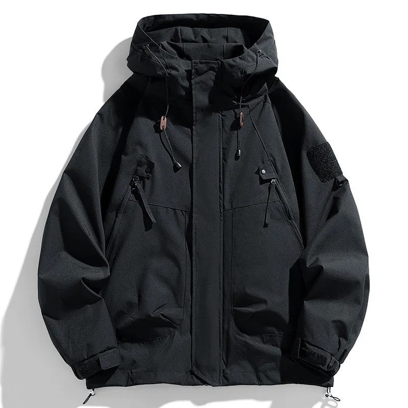Lunvik Relaxed Hooded Windbreaker Jacket