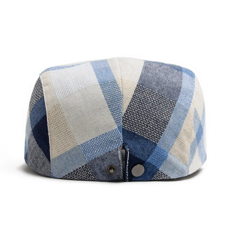 Marcella Plaid Lightweight Newsboy Cap