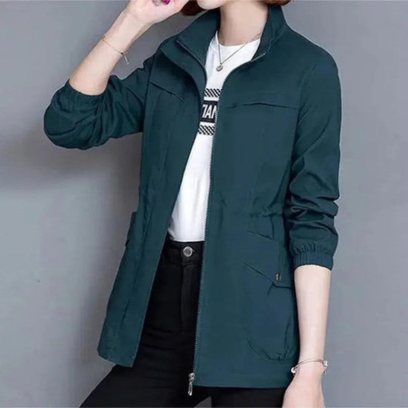 Maribel Relaxed Utility Drawstring Jacket