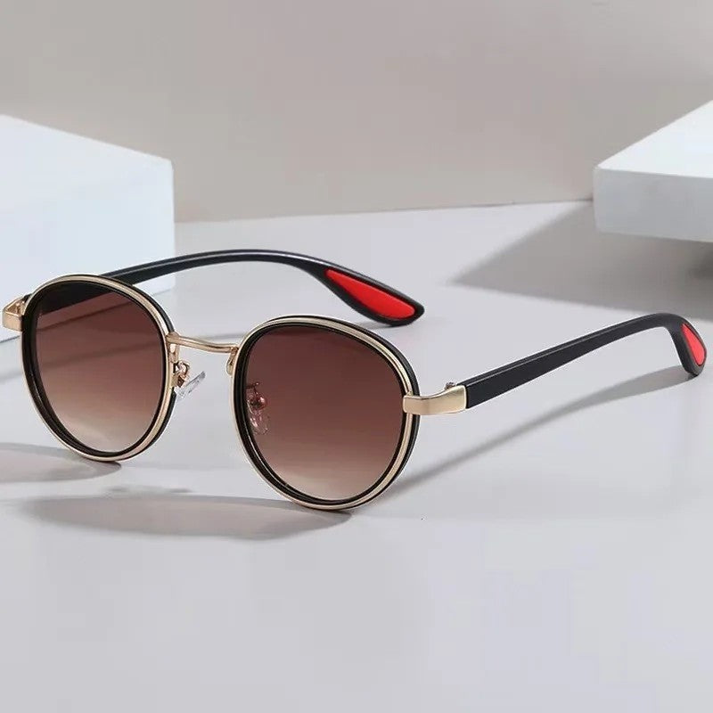 Milano Round Metal Frame Sunglasses