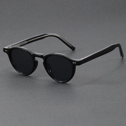 Mirello Round Retro Acetate Sunglasses