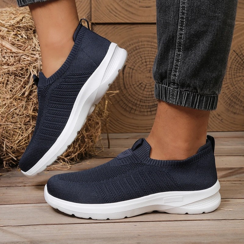 Navaro Knit Slip-On Walking Sneakers