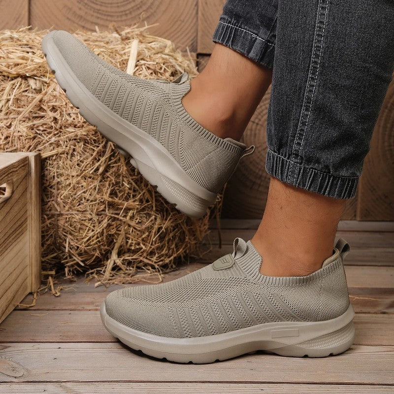 Navaro Knit Slip-On Walking Sneakers