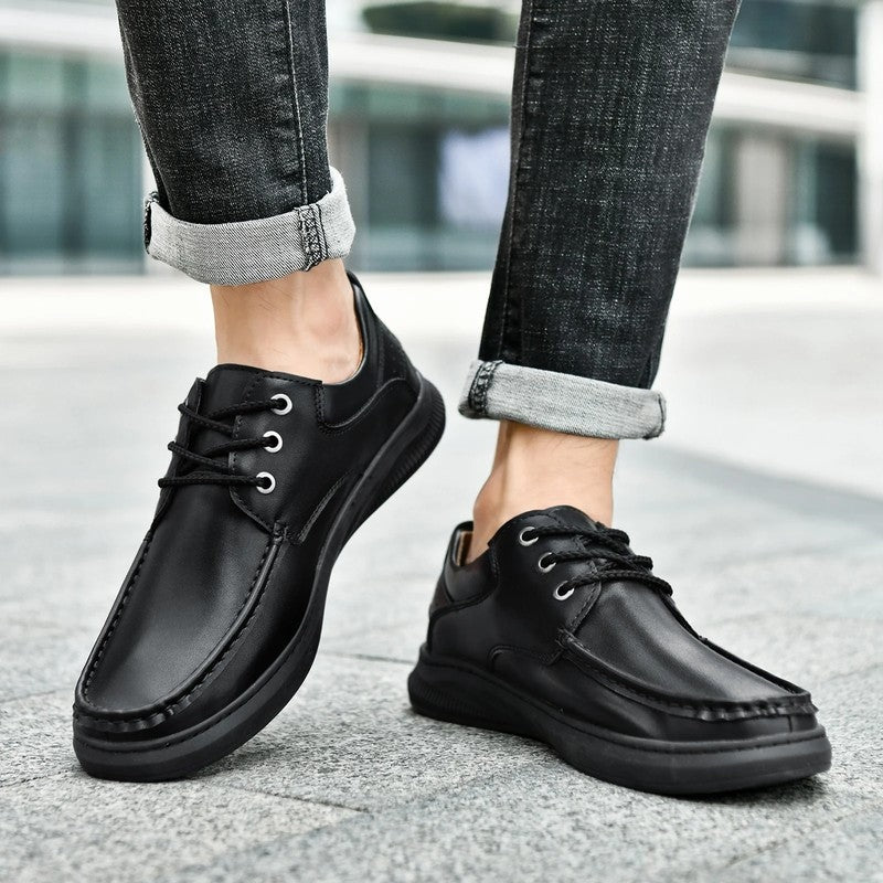 Ravari Moc Toe Casual Lace-Up Shoes