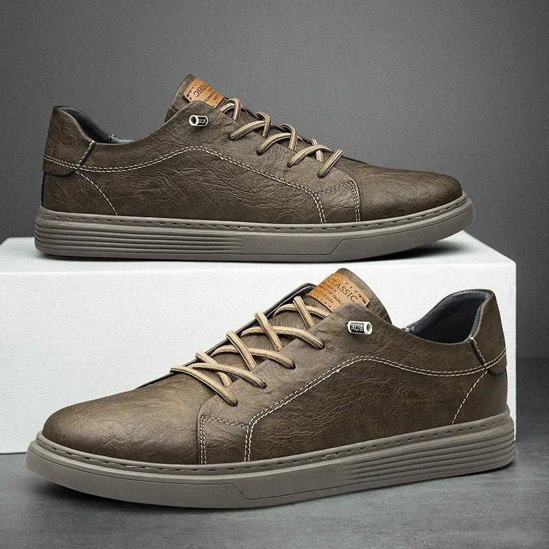 Ravari Textured Low-Top Casual Sneakers