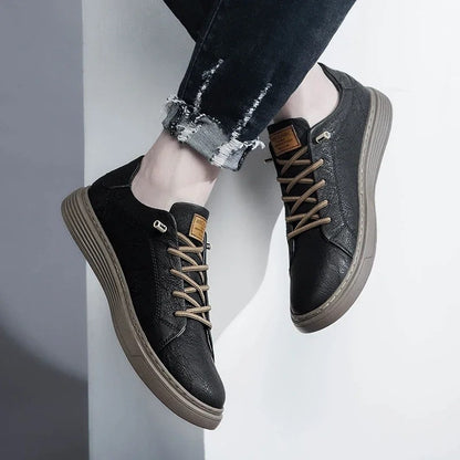 Ravari Textured Low-Top Casual Sneakers