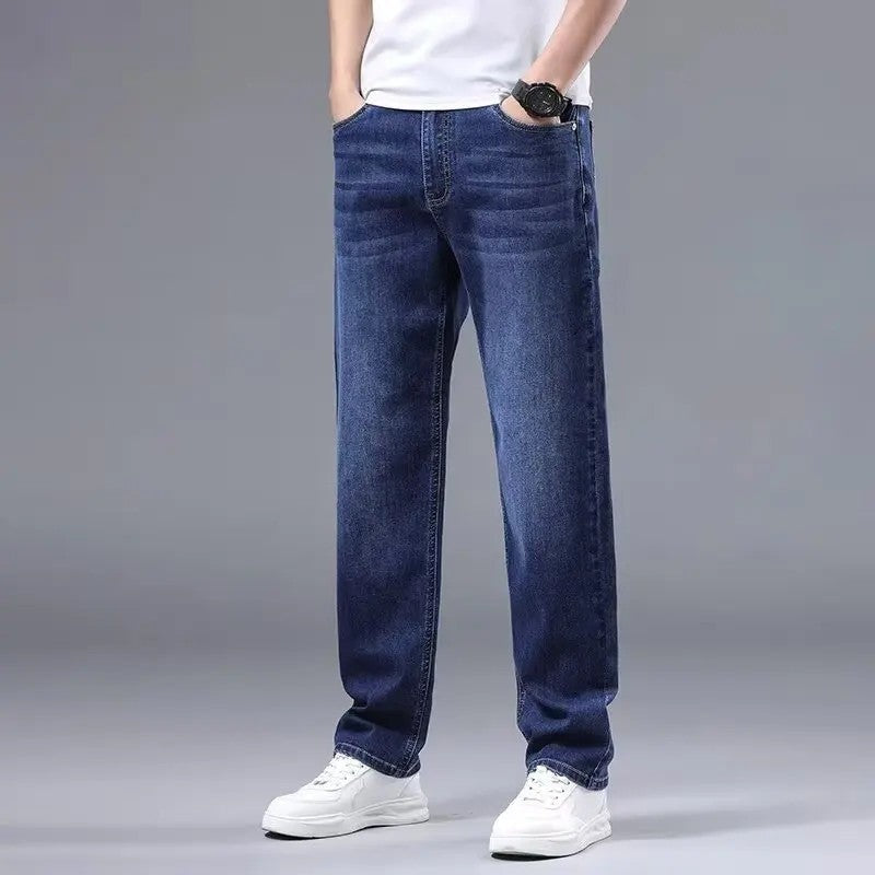 Ravell Relaxed Straight Leg Denim Jeans