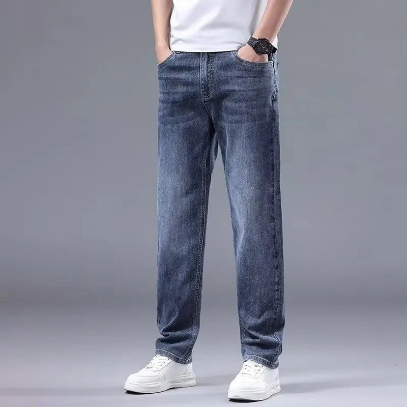Ravell Relaxed Straight Leg Denim Jeans