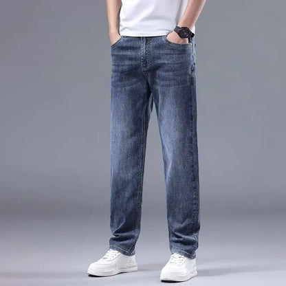Ravell Relaxed Straight Leg Denim Jeans