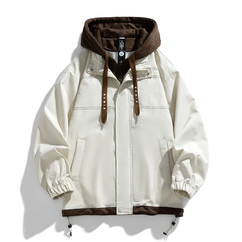 Ravik Relaxed Hooded Layered Jacket