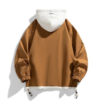 Ravik Relaxed Hooded Layered Jacket