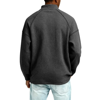 Renlo Waffle Knit Quarter-Zip Pullover