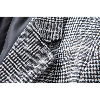 Renloft Plaid Textured Modern Blazer