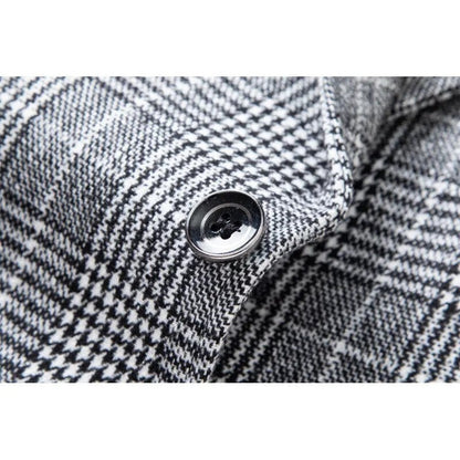 Renloft Plaid Textured Modern Blazer