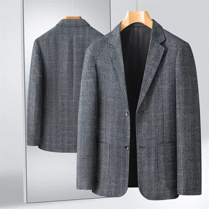 Renloft Plaid Textured Modern Blazer