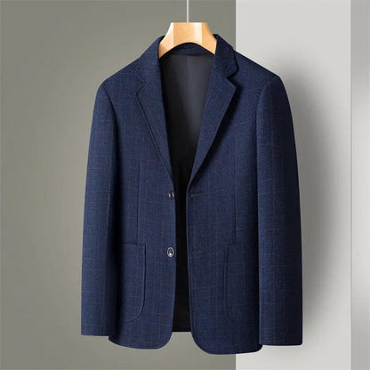 Renloft Plaid Textured Modern Blazer