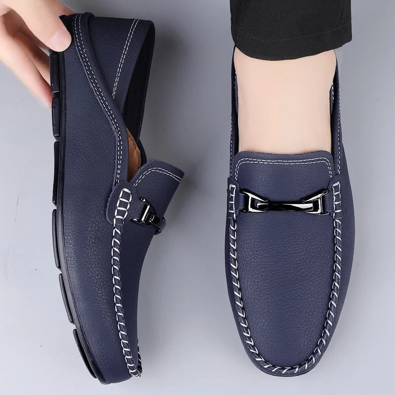 Renzo Pebbled Driver Moccasin Loafer