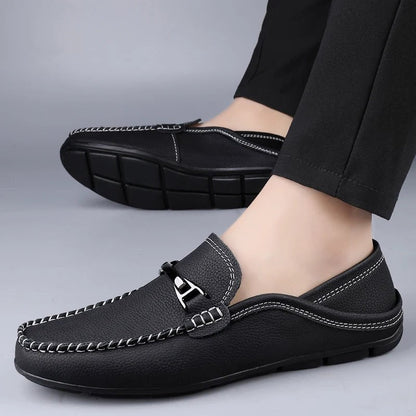Renzo Pebbled Driver Moccasin Loafer