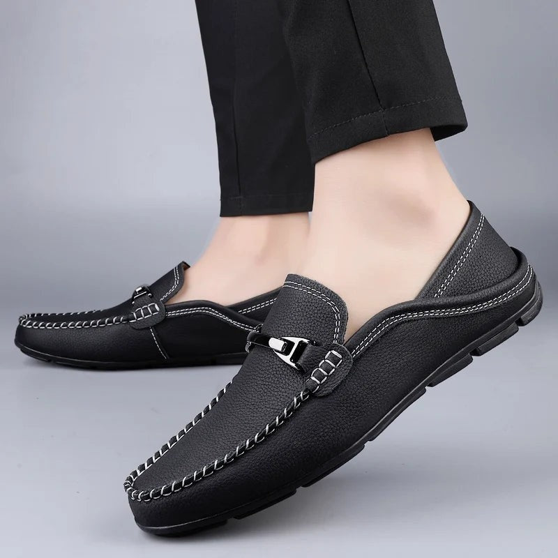 Renzo Pebbled Driver Moccasin Loafer