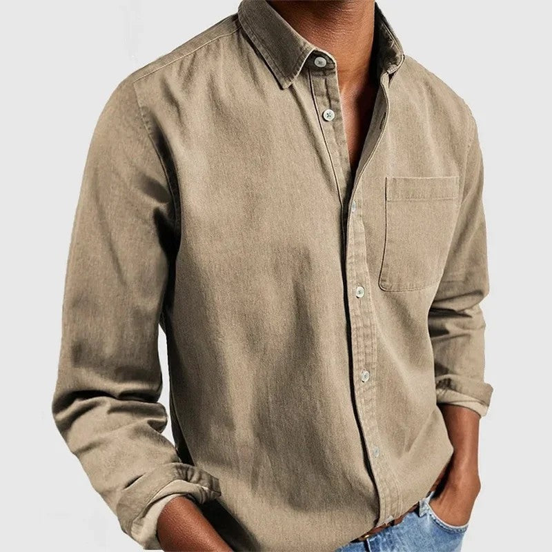 Rivani Relaxed Cotton Button-Up Shirt