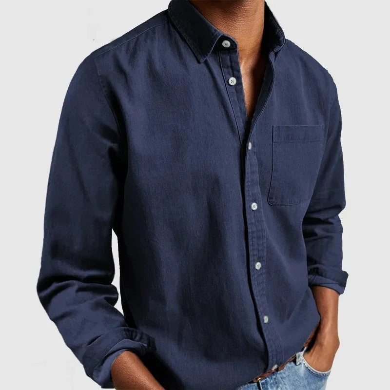 Rivani Relaxed Cotton Button-Up Shirt