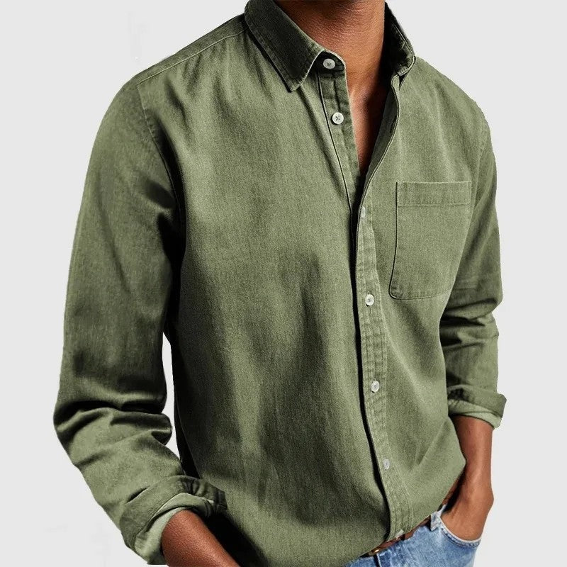Rivani Relaxed Cotton Button-Up Shirt