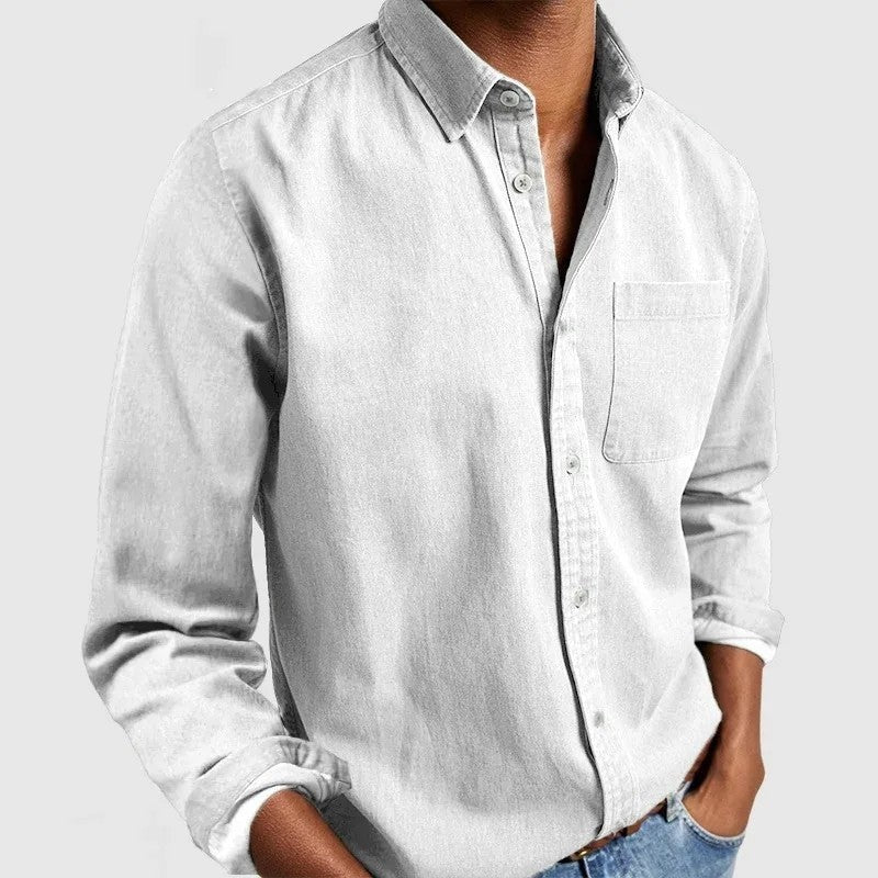 Rivani Relaxed Cotton Button-Up Shirt