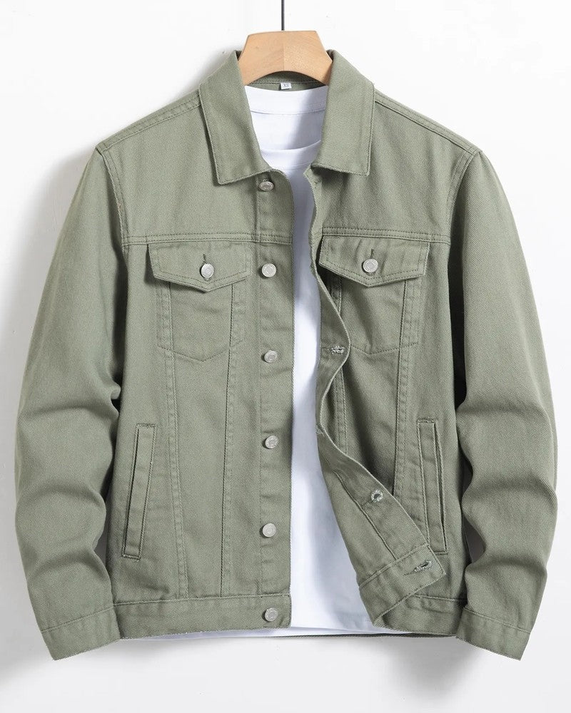Rivaro Relaxed Twill Button-Up Jacket