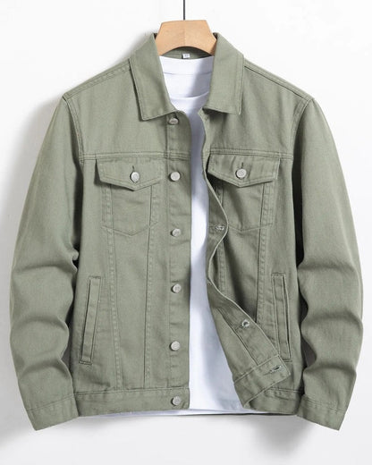 Rivaro Relaxed Twill Button-Up Jacket
