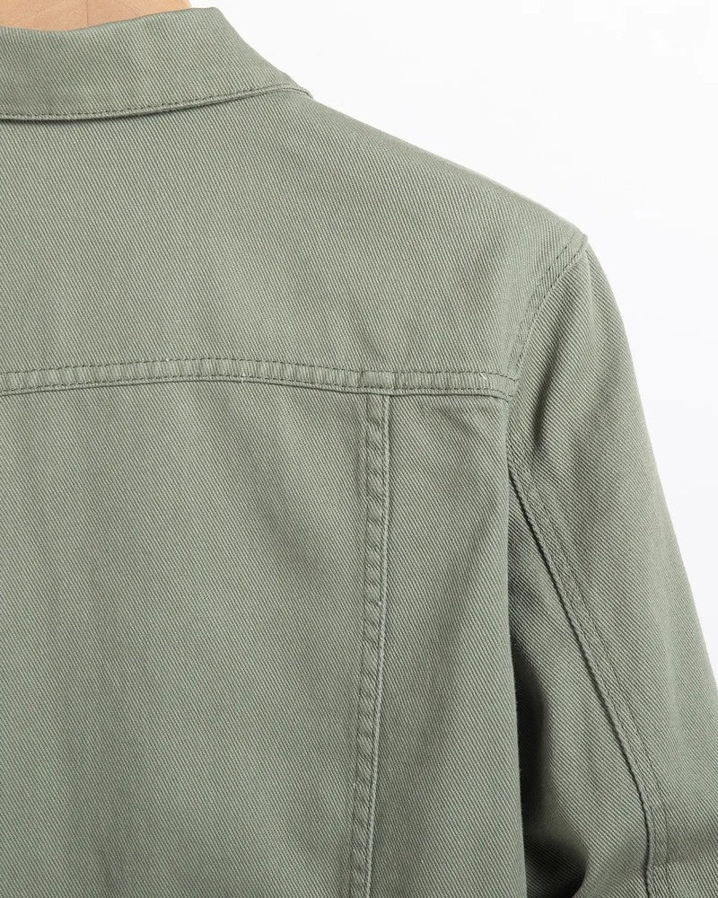 Rivaro Relaxed Twill Button-Up Jacket