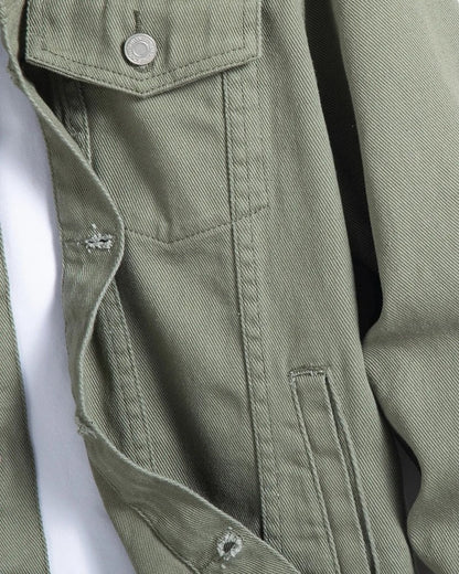 Rivaro Relaxed Twill Button-Up Jacket