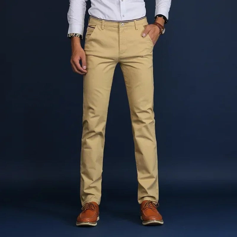 Rivaro Stretch Straight-Leg Chino Pants
