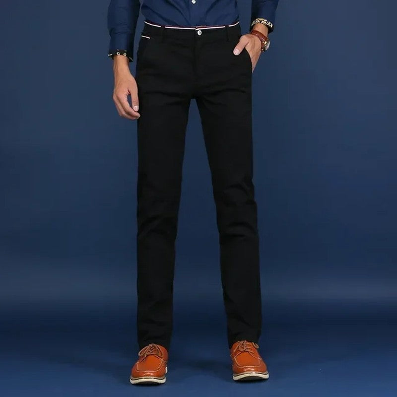 Rivaro Stretch Straight-Leg Chino Pants