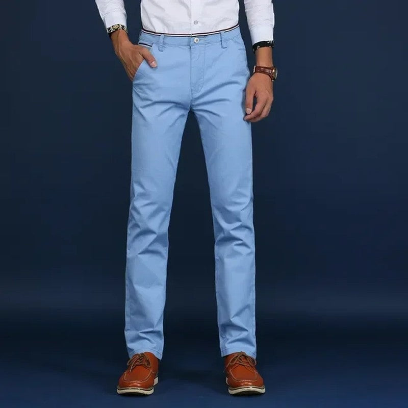 Rivaro Stretch Straight-Leg Chino Pants