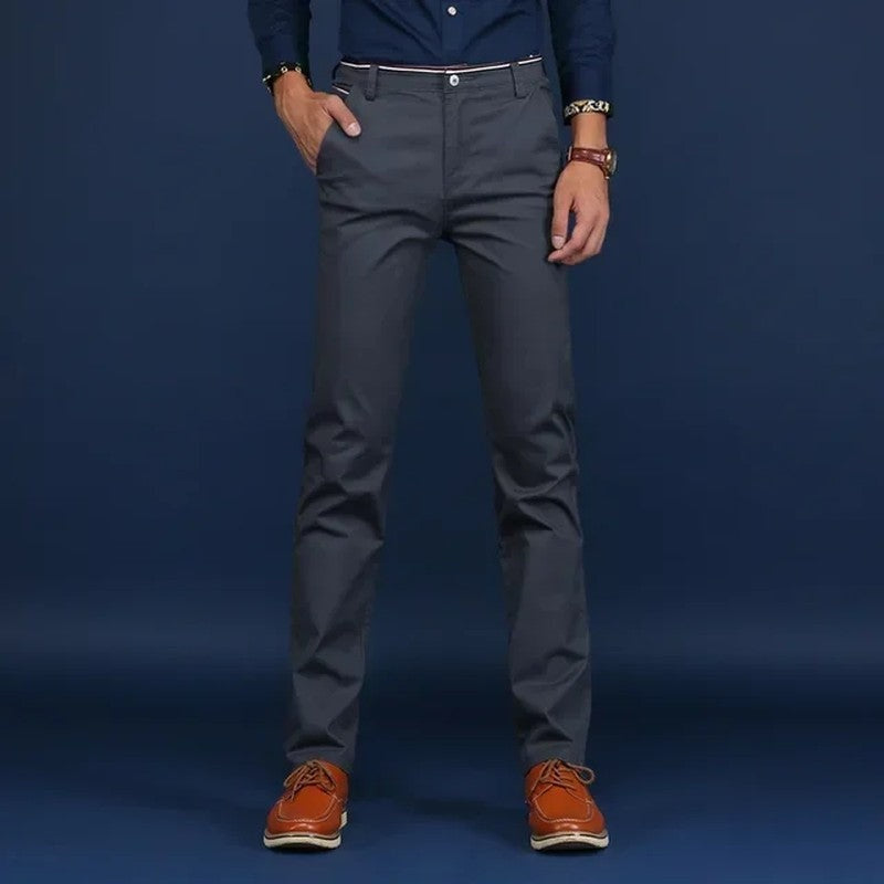 Rivaro Stretch Straight-Leg Chino Pants