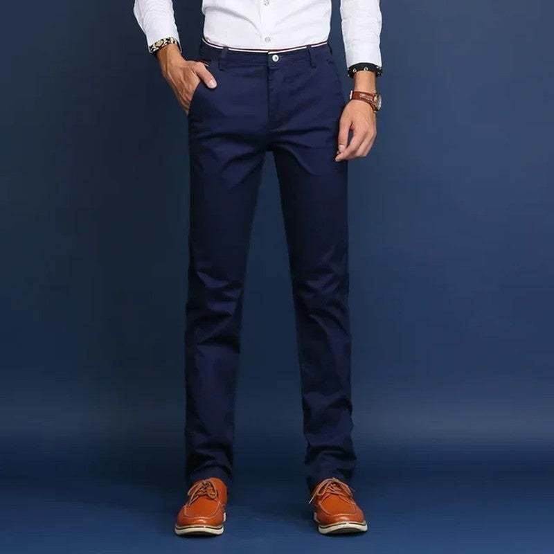 Rivaro Stretch Straight-Leg Chino Pants
