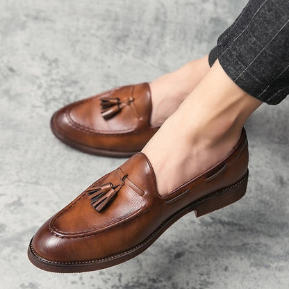 Rivaro Tassel Leather Loafer Shoe
