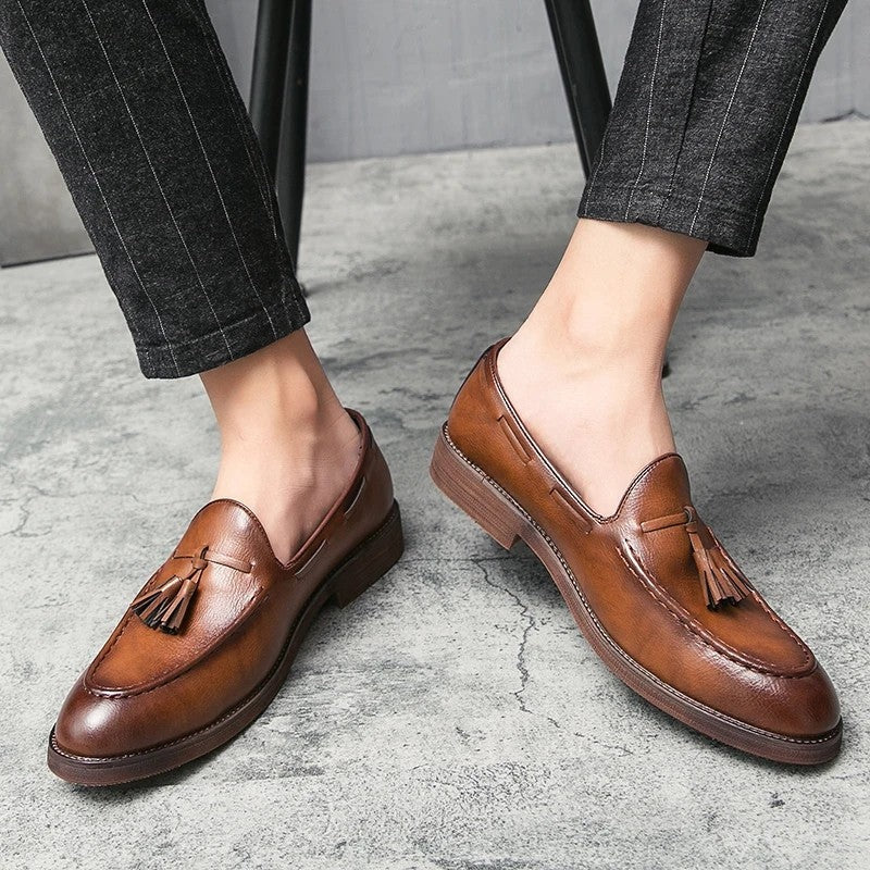 Rivaro Tassel Leather Loafer Shoe