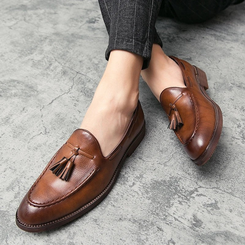 Rivaro Tassel Leather Loafer Shoe