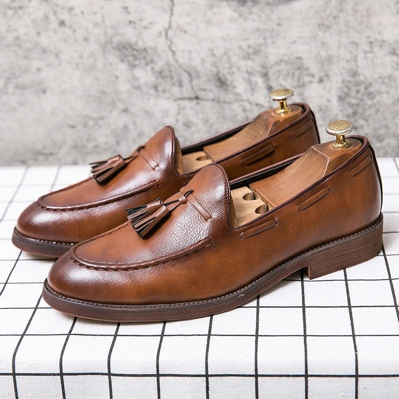 Rivaro Tassel Leather Loafer Shoe