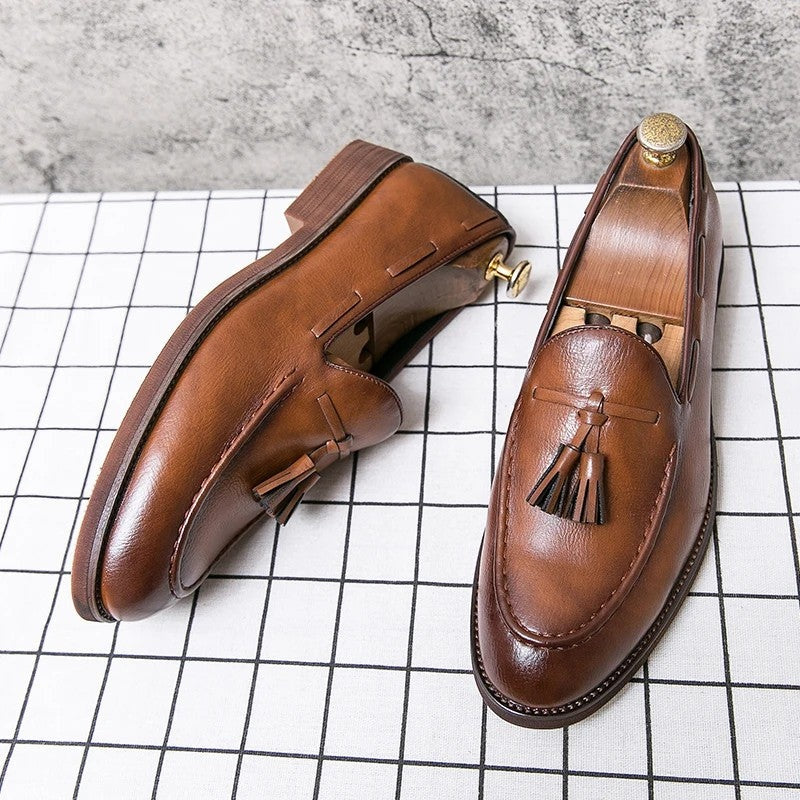 Rivaro Tassel Leather Loafer Shoe