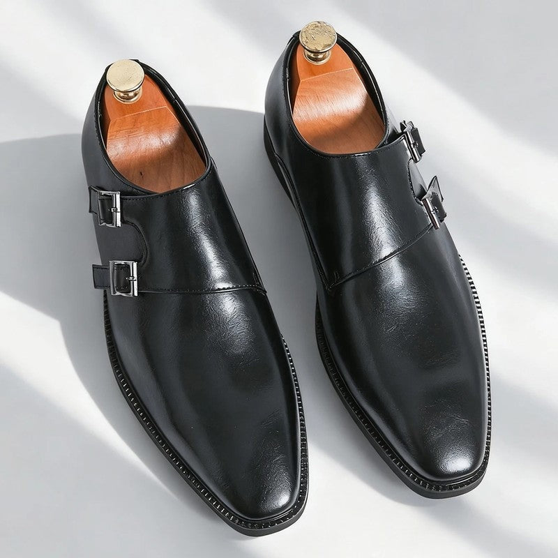 Rovelle Double Monk Strap Dress Shoes