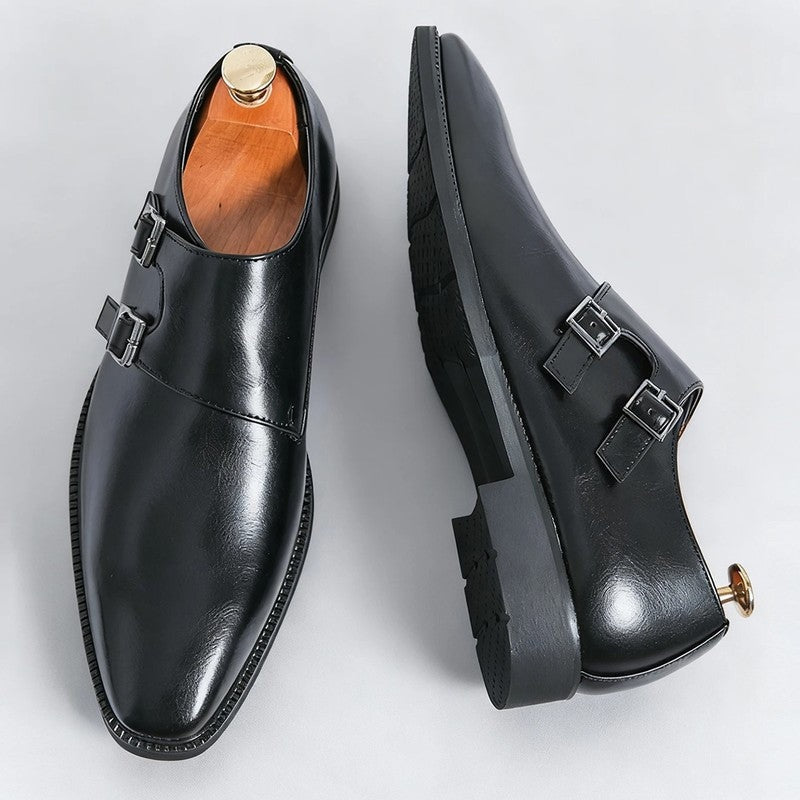 Rovelle Double Monk Strap Dress Shoes